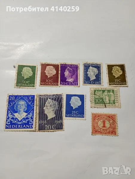 Нидерландия марки стари , снимка 1
