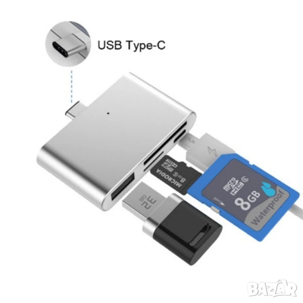 Мултифункционален адаптер и кардрийдър, снимка 1
