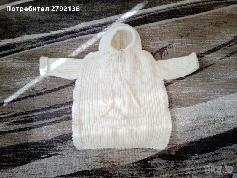 Ръчно плетено бебешко чувалче, снимка 1