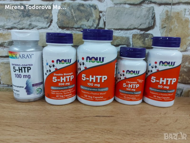 Now Foods  5-HTP 200mg, 60 вег. капсули-80 лв., снимка 1