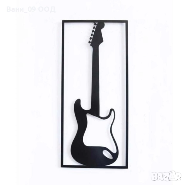 Желязна стенна декорация "Китара", снимка 1