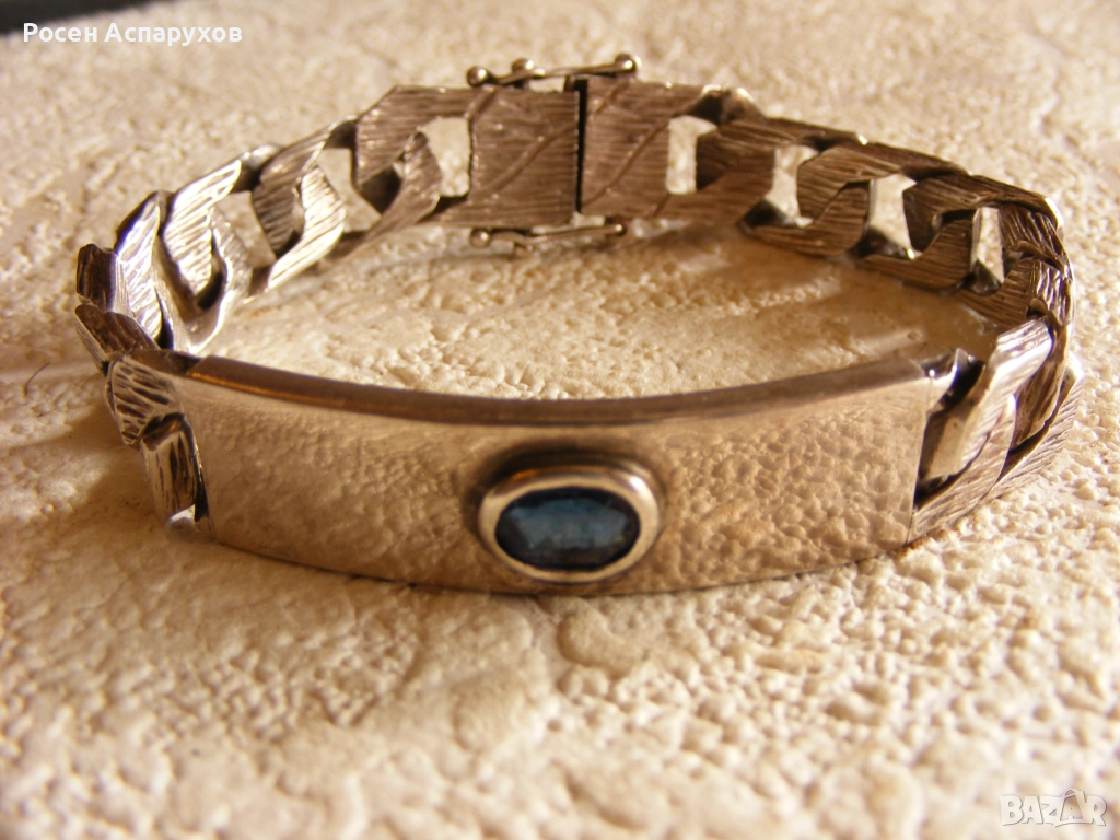 Уникална Масивна Сребърна Гривна, снимка 1