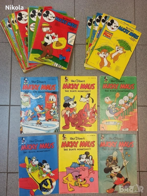 Колекционерски списания на немски език комикси Мики Маус общо са 116 броя, снимка 1