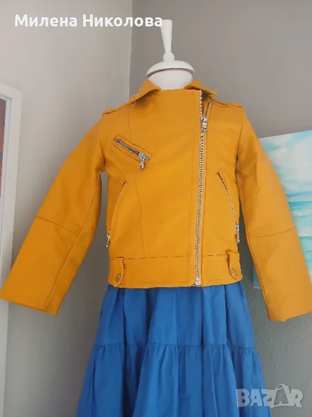 Кожено яке Зара 4-5г, снимка 1