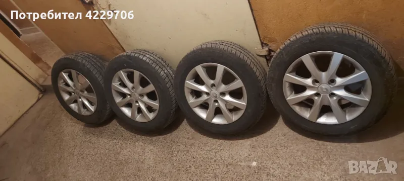 Летни гуми с джанти за Рено, снимка 1