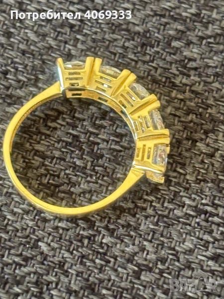 Нов златен пръстен 2.93гр  14к  54р-р, снимка 1
