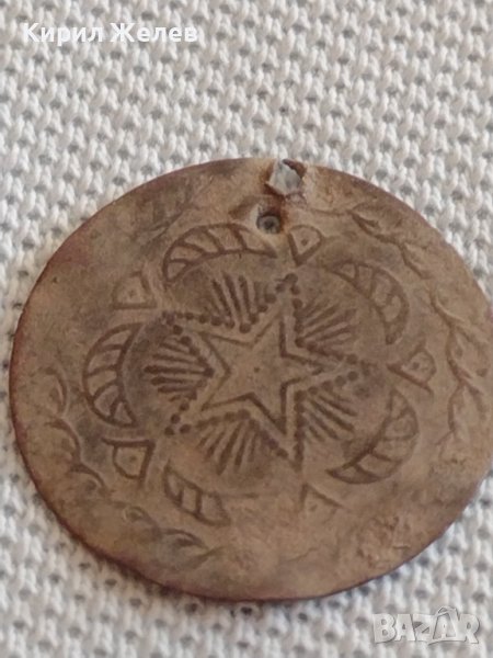 Стар КОРАБЕН ЖЕТОН над стогодишен рядък бронз мед за КОЛЕКЦИОНЕРИ 42499, снимка 1