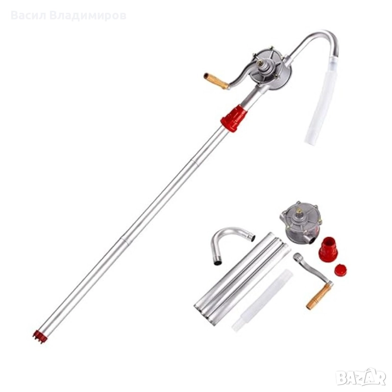 Алуминиева ръчна помпа за масло и дизел, STAHLMAYER, снимка 1