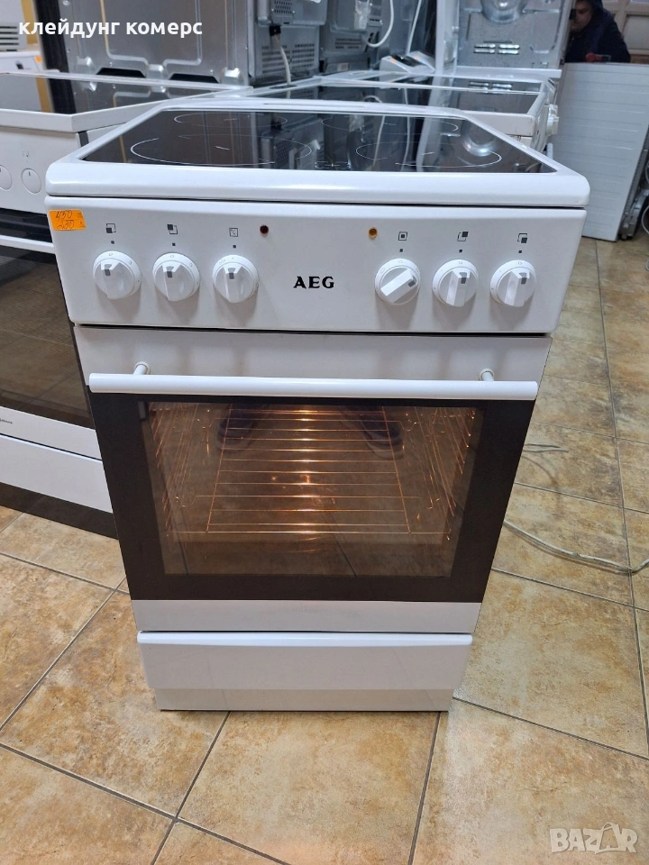 Готварска печка с керамичен плот AEG шир.50см. , снимка 1