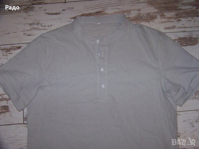 Мъжка риза с къс ръкав / Л / , снимка 1