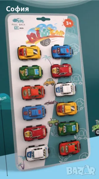 Комплект малки състезателни колички - 12бр, снимка 1