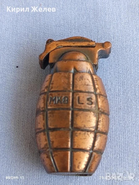 Метална запалка тип ръчна граната MK8 LS рядка за КОЛЕКЦИЯ ДЕКОРАЦИЯ 31445, снимка 1