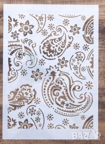 Капковидни капки орнаменти стенсил шаблон за спрей за торта украса Scrapbooking, снимка 1