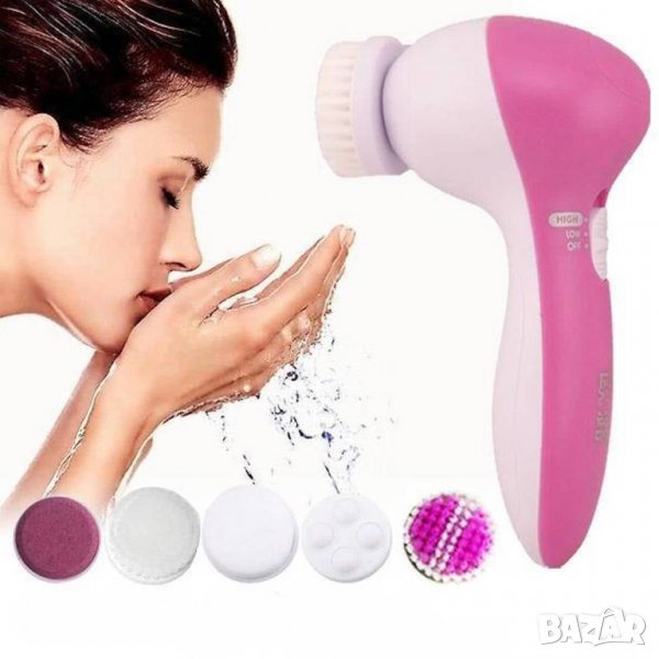 Цялостна грижа за лицето с уред за почистване и масаж 5 in 1 Beauty Care Massager, снимка 1