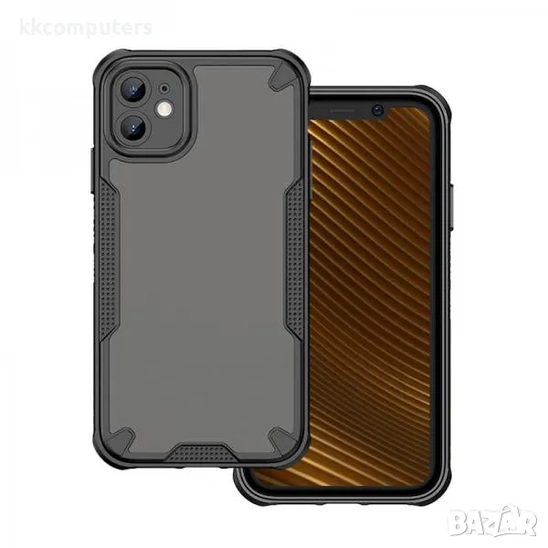 Калъф силикон Defender Matt / Черна - рамка / за iPhone 15 6.1 Баркод : 3131998, снимка 1
