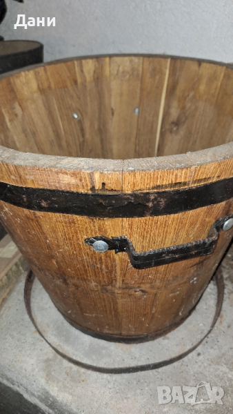 Голяма дървена саксия за Палма 40 л, снимка 1