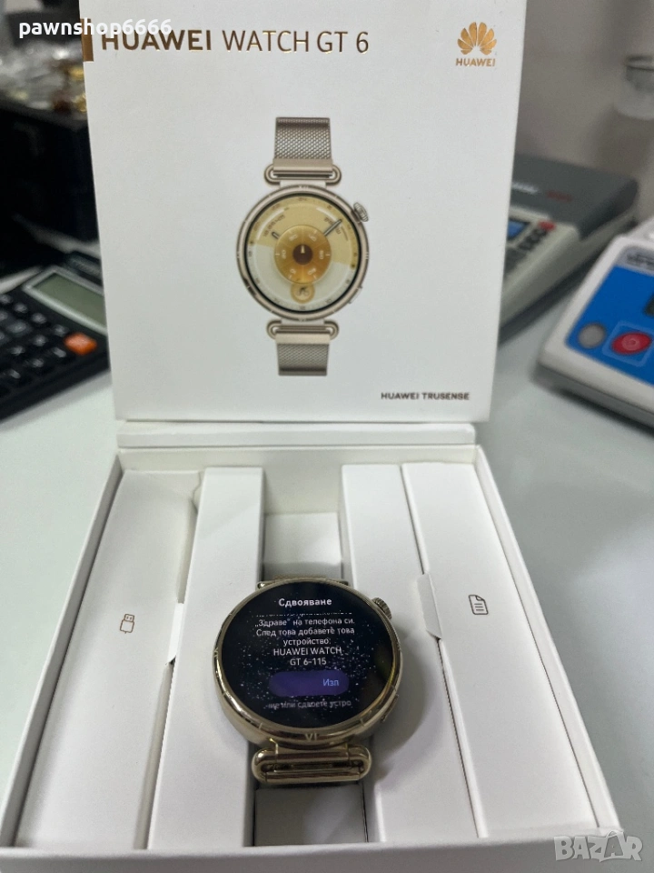 Huawei Watch GT 6 41mm (Konsu-B19M) - Gold Milanese +гаранция, снимка 1
