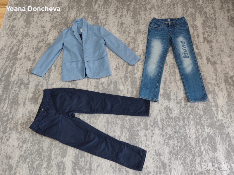 сако панталон дънки 134 рр, снимка 1