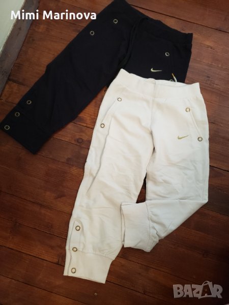 Nike 3/4 панталон анцуг  черен и бял, снимка 1