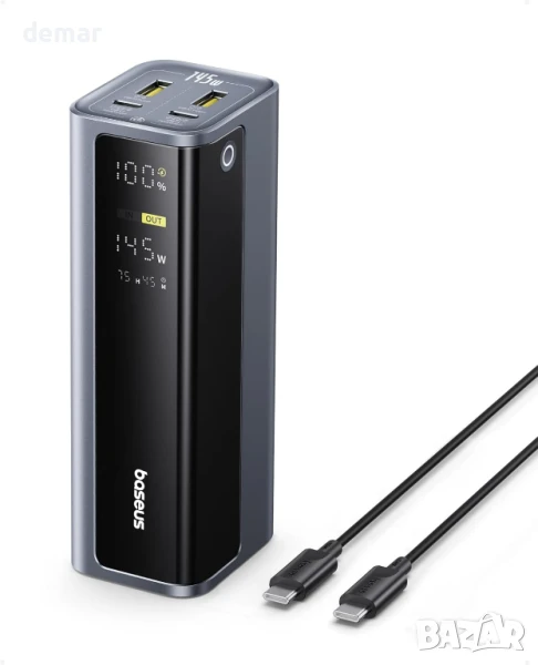 Външна батерия за лаптоп Baseus EnerGeek 145W 20800mAh с 2 USB-C порта PD 3.0, снимка 1