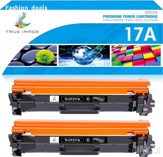 Нов Комплект 2 броя черен тонер касети за принтер HP 17A CF217A Toner LaserJet Pro , снимка 1