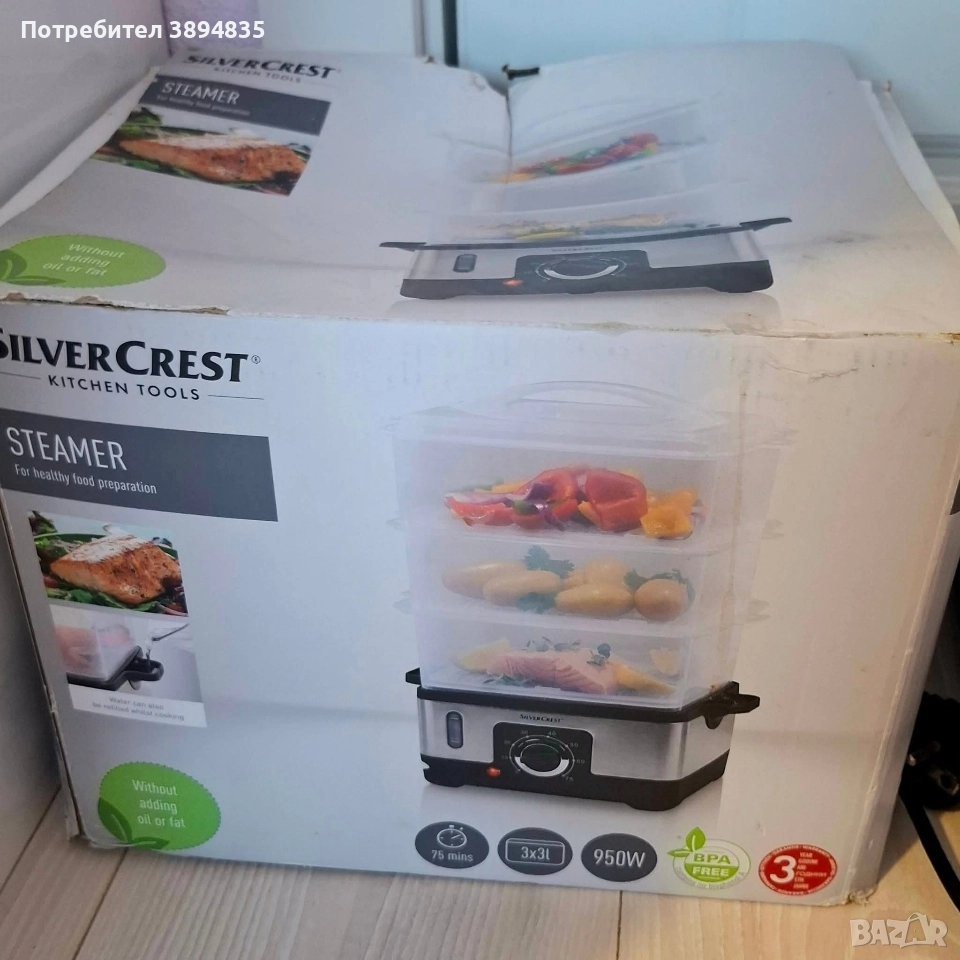 Уред за готвене на пара Silvercrest -, снимка 1