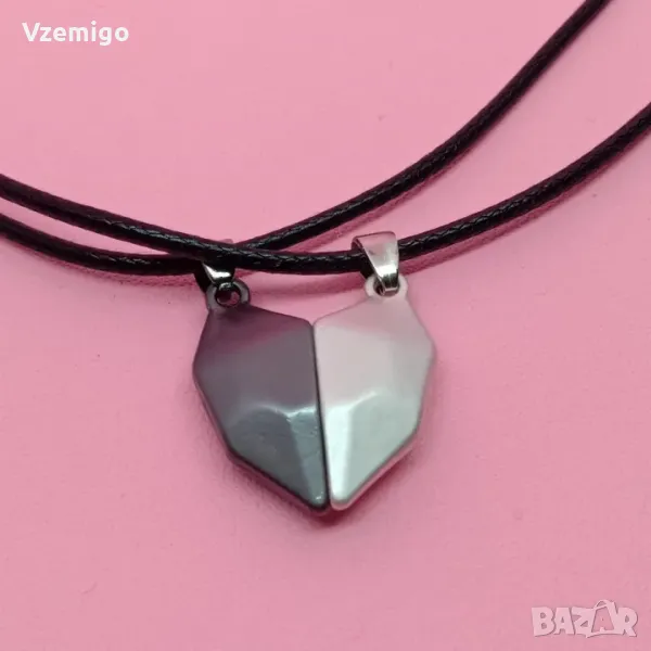 Колие за двойки - Магнитно сърце, снимка 1