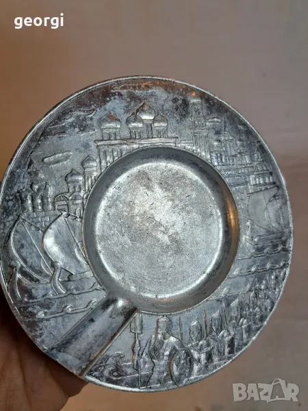 стар руски алуминиев пепелник  16/3, снимка 1