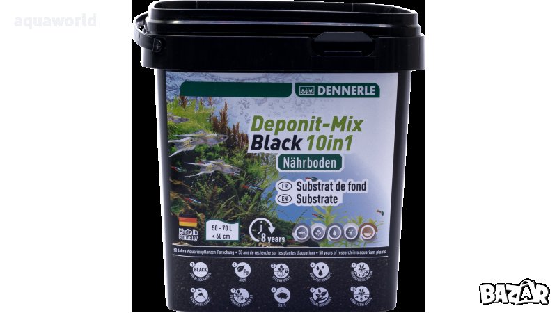 "ПРОМОЦИЯ" Субстрат Dennerle Deponit Mix Black 10 in 1, снимка 1