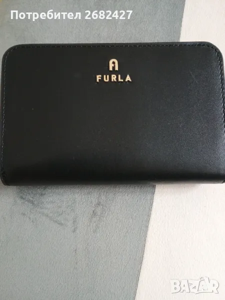 Кожен портфейл Furla дамски в черно

, снимка 1