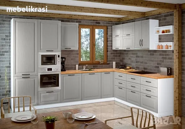 Ъглова кухня Винтидж 340/240 в три цвята!, снимка 1