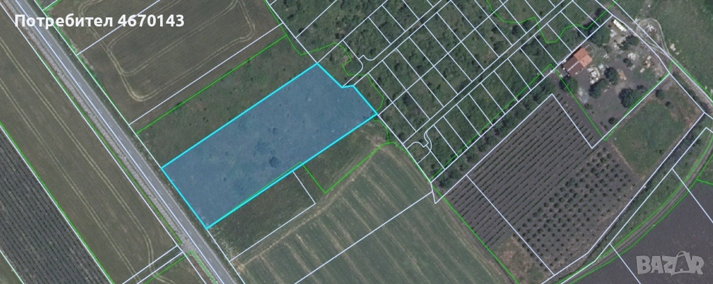 Парцел с подробен устройствен план и красива панорама, близо до гр. Поморие, снимка 1