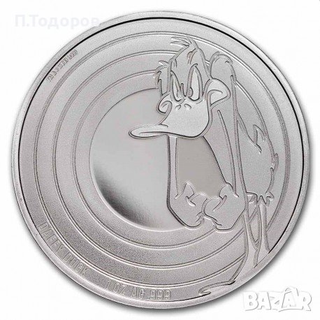 Сребро 1 oz Дафи Дък 2022 - Самоа, снимка 1