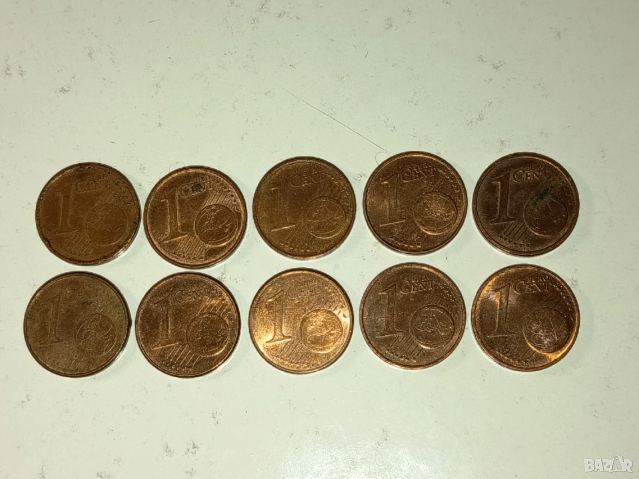 1 евро цент от различни държави и години, снимка 1