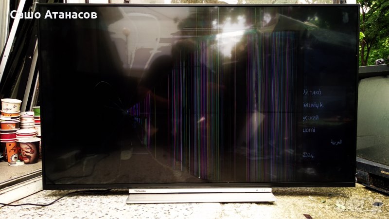 TOSHIBA 43UL5A63DG счупена матрица ,17IPS72 ,17MB130T ,VES4QNDL-2D-U12 ,6870C-0769A ,17WFM07,17LD199, снимка 1