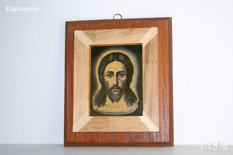 Светеща икона Исус Христос малка, снимка 1