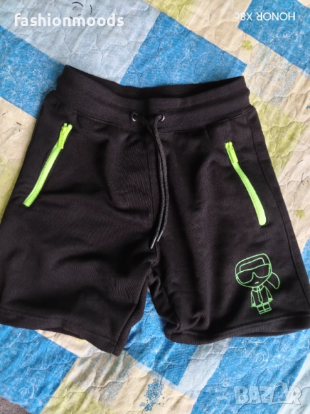Мъжки черни шорти Karl Lagerfeld размер М Фитнес, снимка 1