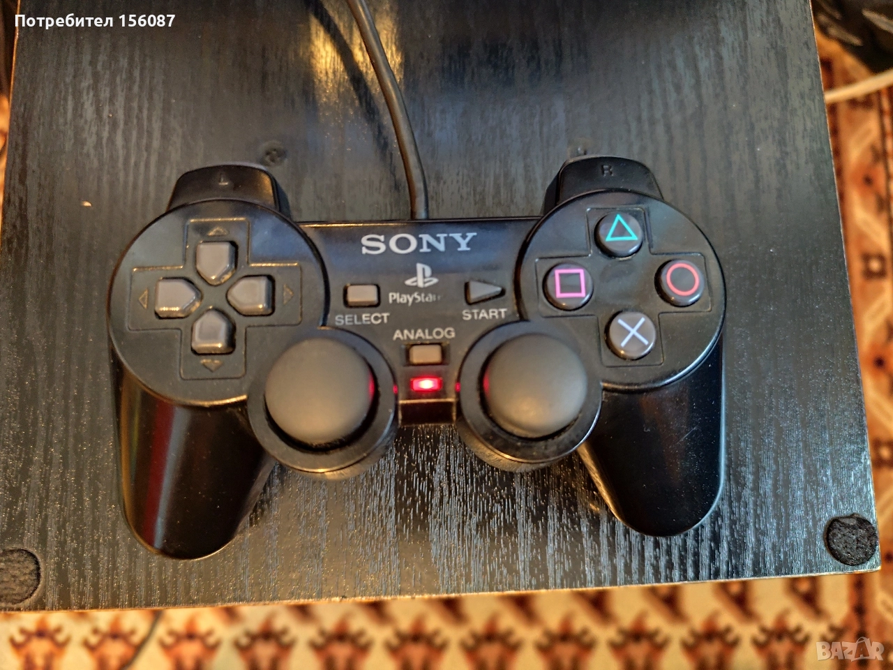 ✅ Оригинален контролер PS2, снимка 1