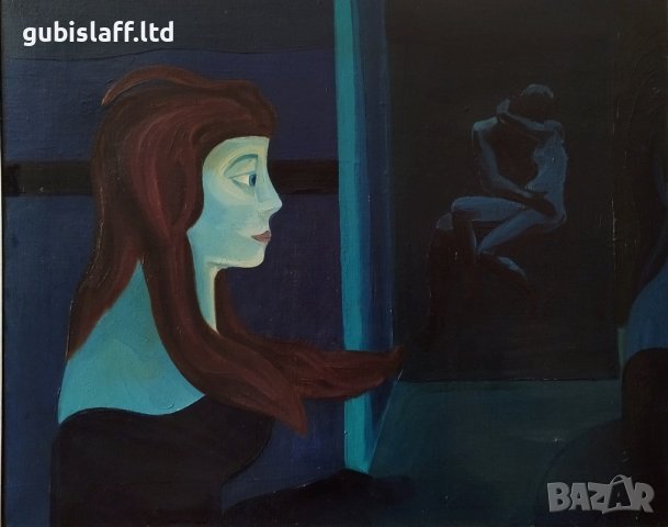 Картина "Преминаване", худ. Роджър Краев (1945-2022), снимка 2 - Картини - 40452188