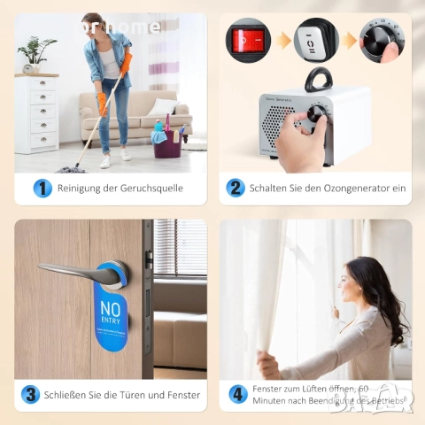  GMGXX озонов пречиствател на въздух с режим вода и въздух, снимка 6 - Овлажнители и пречистватели за въздух - 52443251