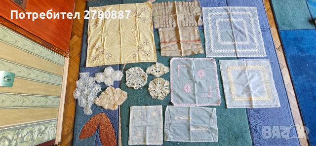 Колекция ретро покривки и каренца - голями, ръчно плетени, бродерия