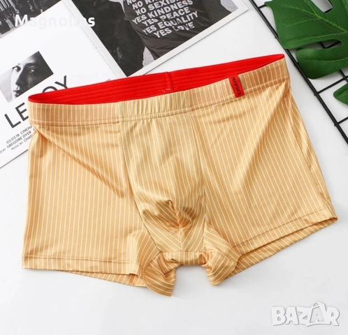 мъжки боксерки на райета , снимка 3 - Бельо - 44029560