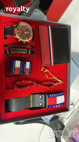 Tommy Hilfiger Мъжки Подаръчен Комплект Сет От 7 Части Нов