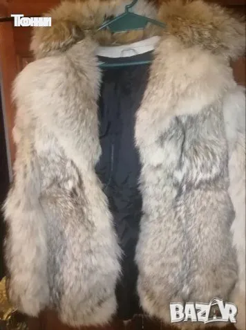 Естествен Косъм Прекрасно Дамско Ново Палто XL 