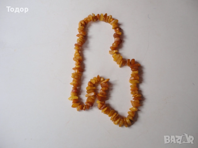 Страхотно колие гердан балтийски кехлибар 20, снимка 2 - Колиета, медальони, синджири - 52839301