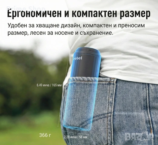 4-в-1: Безжична мини прахосмукачка, духалка и помпа, 8000Pa, 7800mAh, снимка 9 - Прахосмукачки - 51257343