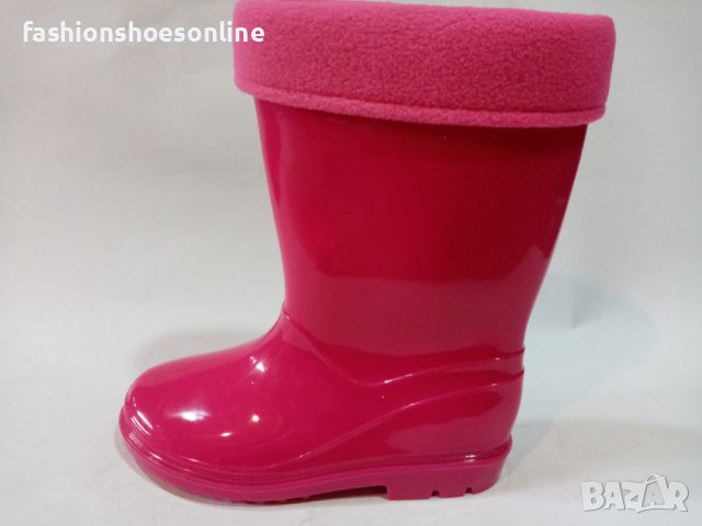 Детски силиконови непромукаеми ботуши с топла вата. , снимка 9 - Детски боти и ботуши - 40278840