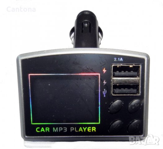 FM трансмитер с  2 USB порта за зареждане, USB, SD