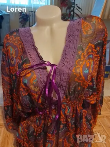 Подарявам!Феерична секси блузка много тънка материя, снимка 2 - Тениски - 49531589