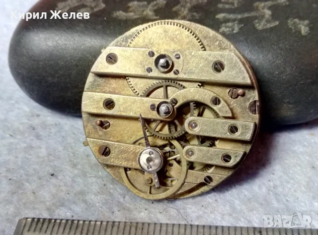 МЕХАНИЗЪМ от СТАР ШВЕЙЦАРСКИ ДЖОБЕН ЧАСОВНИК с ПОРЦЕЛАНОВ РИМСКИ ЦИФЕРБЛАТ За КОЛЕКЦИЯ ЧАСТИ 49683, снимка 2 - Джобни - 48633509